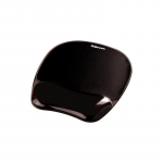 Fellowes CRYSTAL mouse and wrist pad gel, black