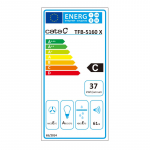 CATA | Hood | TFB-5160 X | Telescopic | Energy efficiency class C | Width 59.5 cm | 300 m&sup3;/h | Mechanical | CSLED | Stainless steel