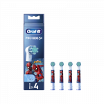 Oral-B Replacement Toothbrush Heads | EB10 4 refill Spiderman | Heads | For kids | Number of brush heads included 4