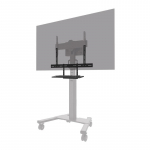 Neomounts Floor stand | AV40-500BL Keyboard Shelf Kit | Height adjustment | 43-110 " | Maximum weight (capacity) 2.5 kg | Black