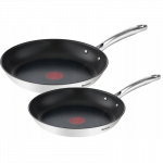 TEFAL | Pan set | Duetto+ G732S255 | Frying | Diameter 24/28 cm | Halogen, induction, ceramic glass, gas, electric | Suitable for induction hob | Black | Fixed handle