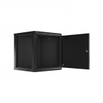 Lanberg WF01-6612-00B rack cabinet 12U Wall mounted rack Black