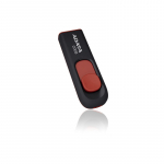MEMORY DRIVE FLASH USB2 16GB/BLACK/RED AC008-16G-RKD A-DATA