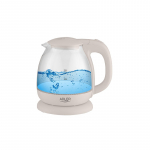 Adler | Kettle | AD 1283C | Electric | 900 W | 1 L | Glass/Stainless steel | 360&deg; rotational base | Cream
