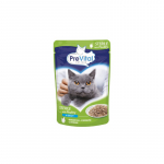 PREVITAL Cat Food Sterile Poultry in Sauce - Wet Cat Food - Pouch 100 g