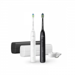 Philips HX7119/02 Sonicare Series 5500 | Electric Toothbrush, Duo pack | Rechargeable | For adults | Number of brush heads included 2 | Number of teeth brushing modes 2 | White/Black