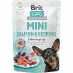 BRIT Care Mini Salmon-Herring Sterilised - Wet dog food - 85 g