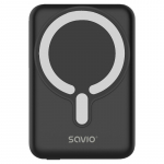 Savio POWERBANK BA-12 10000 mAh, black, magnetic