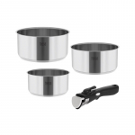 Cookware set with detachable handle TEESA COOK EXPERT SINGLE HAND