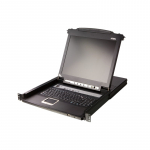 Aten | 8-Port PS/2-USB VGA 17" LCD KVM Switch with Daisy-Chain Port and USB Peripheral Support | CL5708M