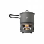 ESBIT Cookset with alcohol burner Pot 1.5 L Aluminium, Black