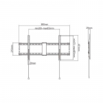 Gembird | Wall mount | Fixed | 43-90 " | Maximum weight (capacity) 70 kg | Black