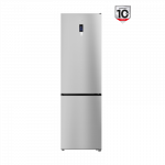 TCL Refrigerator | RP456BLE0 | Energy efficiency class E | Free standing | Combi | Height 201 cm | No Frost system | Fridge net capacity 314 L | Freezer net capacity 142 L | Display | 39 dB | Silver
