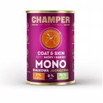 CHAMPER Coat & Skin Monoprotein Lamb - wet dog food - 400g