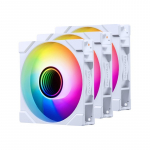 PHANTEKS M25 Gen2 PWM D-RGB Fan, 3-Pack - Reverse Blade, 120mm, white