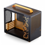 Computer Case JONSPLUS MATX Handle Case Z20 - Black-Orange