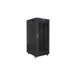Lanberg | Rack cabinet 19" free-standing 22U/800x800 (flat pack) with glass door, LCD | FF01-8822-23BL | Black