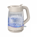 TEFAL Kettle | KO2G0BE0 | 2000 W | Electric | 1.7 L | Glass | 360&deg; rotational base | Grey/Transparent