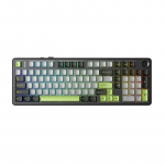 F99 Pro Black+Grey+Green GrayWood RGB AULA gasket keyboard