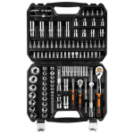 Socket wrenches 1/4", 1/2", set of 110 pcs, CrV