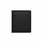Lanberg wall-mounted installation rack cabinet 19'' 15U 600x600mm black (glass door)