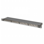 Digitus CAT 6, Class E High Density Patch Panel, shielded, black