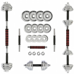 Coloured barbells with barbell function in a case HMS SKC20 2 x 10 kg