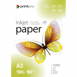 ColorWay PrintPro Photo Paper, 100 sheets | Matte | 190 g/m&sup2; | A3