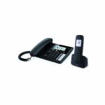 Telekom Sinus PA 207 Plus 1 Analog/DECT telephone Caller ID Black