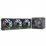 Seasonic MagFlow ARGB Computer case Fan 12 cm Black 3 pc(s)