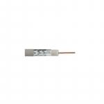 Kabel koncentryczny DIGITUS RG-6, 1.05mm Cu 75 Ohm, ekran (2x folia +oplot 77%), Eca, PVC,305m,biały