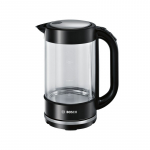 Bosch TWK70B03 electric kettle 1.7 L 2400 W Black, Transparent