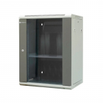 EMITERNET Separate hanging cabinet 19" 15U, sheet metal/glass door, 600&times;450&times;770mm width/depth/height EM/AP6415