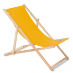 Wooden chair made of quality beech wood with three adjustable backrest positions gold color GreenBlue GB183