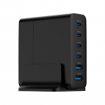 Gembird TA-UC-2A4C-PD75-01-BK mobile device charger Universal Black AC Fast charging Indoor