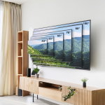 Maclean MC-422 TV Wall Mount Heavy Duty 43"-100" max VESA 800x400 120kg Tilting +/-15&deg; Bracket Holder Hanger with Spirit Level Accessories