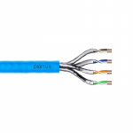 DIGITUS Cat6A INSTALLATION CABLE, U/FTP, Dca, AWG 23/1, LSOH, 500m, blue, reel