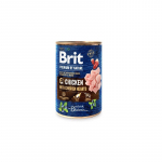 BRIT Premium By Nature Chicken and Hearts - wet dog food - 400 g