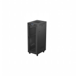 FLOOR-STANDING RACK CABINET 19" 32U 600X800 BLACK PERFORATED LCD DOOR LANBERG (FLAT PACK)