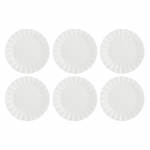 Set of 6 Ducale Dinner Plates - White, 26.5 cm