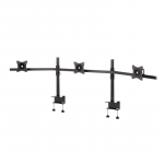 EDBAK Desk Mount | SV11 desk mount for three monitors | Height adjustment, tilt | 19-27 " | Black