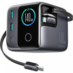 Ładowarka biurkowa Joyroom Podix Jr-TRD01 GaN 140 W 1x USB-C 2x USB-A + zwijane kable 2x USB-C