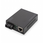 Digitus Gigabit PoE media converter, RJ45 / SC, SM, PSE
