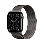 Apple Watch Series 11 GPS + Cellular 46mm Slate Titanium Case with Slate Milanese Loop - M/L