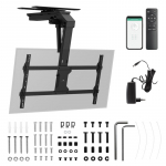 Maclean electric TV mount, ceiling mount, Tuya support, max. VESA 800x400, reg. in pos. +90&deg;~-90&deg;, for TV 43-86", max. 45kg, MC-109 T