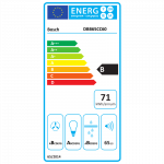 Bosch DBB65CC60 | Hood | Canopy | Energy efficiency class B | Width 60 cm | Mechanical | 582 m&sup3;/h | Matte Black | LED