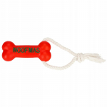 PAKA ZWIERZAKA Rope with bone "Woofmas" &ndash; dog toy &ndash; 13 cm
