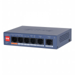 Switch|DAHUA|DH-CS4006-4ET2GT-60|Switch layer L2|2xRJ-45 ports|RJ-45 Ports Type Fast Ethernet (10/100)|4xGigabit Ethernet (copper) ports quantity|Power over Ethernet (PoE) Yes|4xPower over Ethernet (PoE) ports quantity|Total Power over Ethernet (PoE) ...