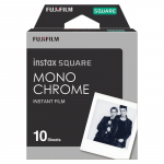 Fujifilm | Instax Square Monochrome (10pl) Instant Film | 86 x 72 mm | Image area: 62 &times; 62 mm | Quantity 10