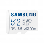SAMSUNG EVO PLUS microSD 512GB 2024 incl. SD Adapter memory card UHS-I U3 Full HD and 4K UHD 160 MB/s read